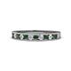 1 - Kathiryn 2.30 mm Lab Created Alexandrite and Diamond 11 Stone Wedding Band 