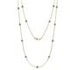 1 - Lien (13 Stn/3.4mm) Blue Topaz on Cable Necklace 