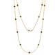 1 - Lien (13 Stn/3.4mm) Black Diamond on Cable Necklace 