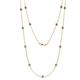 1 - Lien (13 Stn/3.4mm) London Blue Topaz on Cable Necklace 