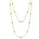 1 - Lien (13 Stn/3.4mm) Yellow Diamond on Cable Necklace 