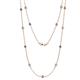 1 - Lien (13 Stn/3.4mm) Iolite and Diamond on Cable Necklace 