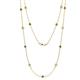 1 - Lien (13 Stn/3.4mm) Lab Created Alexandrite and Diamond on Cable Necklace 
