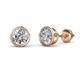 1 - Carys Round Diamond (5mm) Solitaire Stud Earrings 
