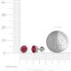 3 - Carys Ruby (5mm) Solitaire Stud Earrings 