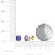 3 - Carys Tanzanite (5mm) Solitaire Stud Earrings 