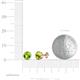 3 - Carys Peridot (5mm) Solitaire Stud Earrings 