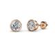 1 - Carys Diamond (4mm) Solitaire Stud Earrings 