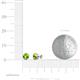 4 - Carys Peridot (4mm) Solitaire Stud Earrings 