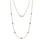 1 - Salina (7 Stn/3.4mm) Iolite on Cable Necklace 