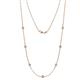 1 - Salina (7 Stn/3.4mm) Diamond on Cable Necklace 