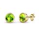 1 - Carys Peridot (5.8mm) Solitaire Stud Earrings 
