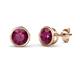 1 - Carys Rhodolite Garnet (5.8mm) Solitaire Stud Earrings 