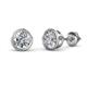 1 - Carys 1.50 ctw (5.80 mm) IGI Certified Round Lab Grown Diamond Bezel Set Solitaire Stud Earrings 