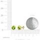 3 - Carys Peridot (5.8mm) Solitaire Stud Earrings 
