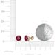 3 - Carys Rhodolite Garnet (5.8mm) Solitaire Stud Earrings 