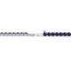 2 - Leslie 2.40 mm Blue Sapphire Eternity Tennis Bracelet 