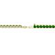 2 - Leslie 2.4 mm Green Garnet Eternity Tennis Bracelet 