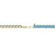 2 - Leslie 2.40 mm Blue Topaz Eternity Tennis Bracelet 