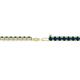 2 - Leslie 2.40 mm Blue Diamond Eternity Tennis Bracelet 