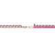 2 - Leslie 2.40 mm Pink Sapphire Eternity Tennis Bracelet 