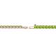 2 - Leslie 2.40 mm Peridot Eternity Tennis Bracelet 