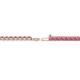 2 - Leslie 2.40 mm Rhodolite Garnet Eternity Tennis Bracelet 