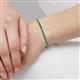 5 - Leslie 2.4 mm Green Garnet Eternity Tennis Bracelet 