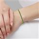 5 - Leslie 2.4 mm Green Garnet Eternity Tennis Bracelet 