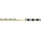2 - Leslie 2.40 mm Blue and White Diamond Eternity Tennis Bracelet 