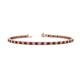 1 - Leslie 2.40 mm Ruby and Diamond Eternity Tennis Bracelet 