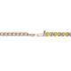 2 - Leslie 2.40 mm Yellow Sapphire and Diamond Eternity Tennis Bracelet 