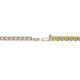 2 - Leslie 2.40 mm Yellow and White Diamond Eternity Tennis Bracelet 