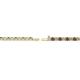 3 - Leslie 2.00 mm Smoky Quartz and Lab Grown Diamond Eternity Tennis Bracelet 