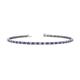 1 - Leslie 2.00 mm Iolite and Diamond Eternity Tennis Bracelet 