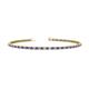 1 - Leslie 2.00 mm Iolite and Diamond Eternity Tennis Bracelet 