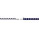 2 - Leslie 2.00 mm Blue Sapphire Eternity Tennis Bracelet 