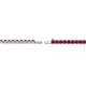 2 - Leslie 2.00 mm Ruby Eternity Tennis Bracelet 
