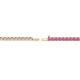2 - Leslie 2.00 mm Pink Sapphire Eternity Tennis Bracelet 