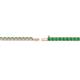 2 - Leslie 2.00 mm Emerald Eternity Tennis Bracelet 