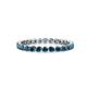 1 - Valerie 2.00 mm Blue Diamond Eternity Band 