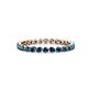 1 - Valerie 2.40 mm Blue Diamond Eternity Band 