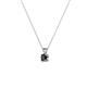 2 - Jassiel 3.00 mm Round Black Diamond Double Bail Solitaire Pendant Necklace 