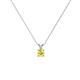 1 - Jassiel 3.00 mm Round Yellow Sapphire Double Bail Solitaire Pendant Necklace 