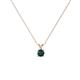 1 - Jassiel 3.00 mm Round London Blue Topaz Double Bail Solitaire Pendant Necklace 