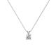 1 - Jassiel 3.00 mm Round Diamond Double Bail Solitaire Pendant Necklace 