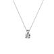 2 - Jassiel 3.00 mm Round Diamond Double Bail Solitaire Pendant Necklace 