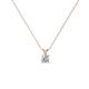 1 - Jassiel 3.00 mm Round Diamond Double Bail Solitaire Pendant Necklace 