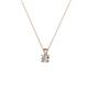 2 - Jassiel 3.00 mm Round Diamond Double Bail Solitaire Pendant Necklace 