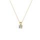 2 - Jassiel 3.00 mm Round Lab Grown Diamond Double Bail Solitaire Pendant Necklace 